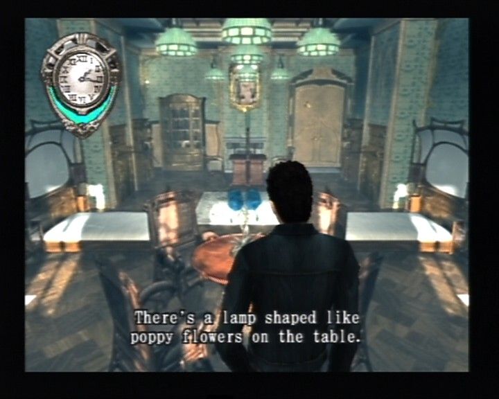 Glass Rose (PlayStation 2) screenshot: During your exploration, you won't hear any voice acting, just textual description.