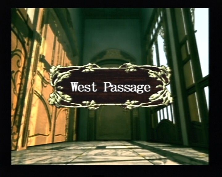 Glass Rose (PlayStation 2) screenshot: Each time you enter different part of the mansion, you'll get a clear message of where you are... every time.