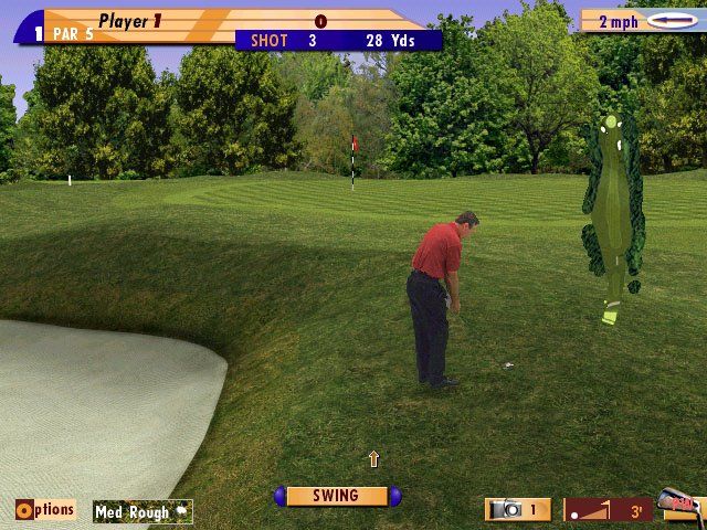 The Golf Pro 2 (Windows) screenshot: Aiming for the pin