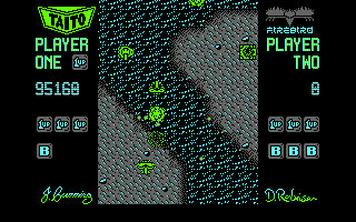 Sky Shark (Amstrad CPC) screenshot: Under attack from air and sea