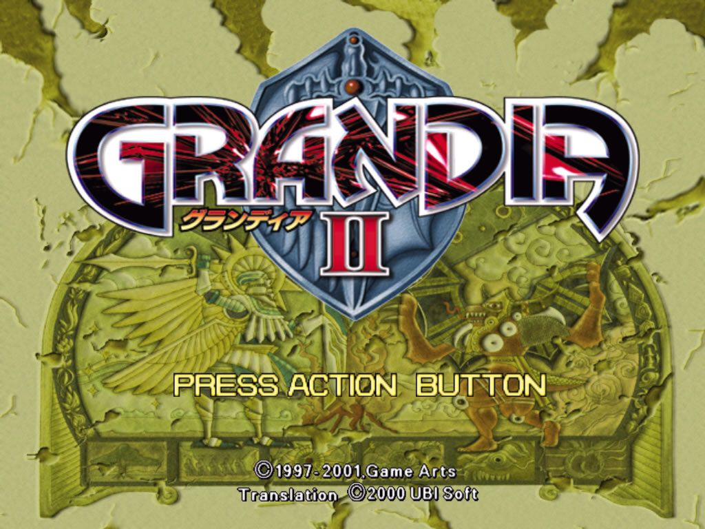 Grandia II (Windows) screenshot: Menu screen