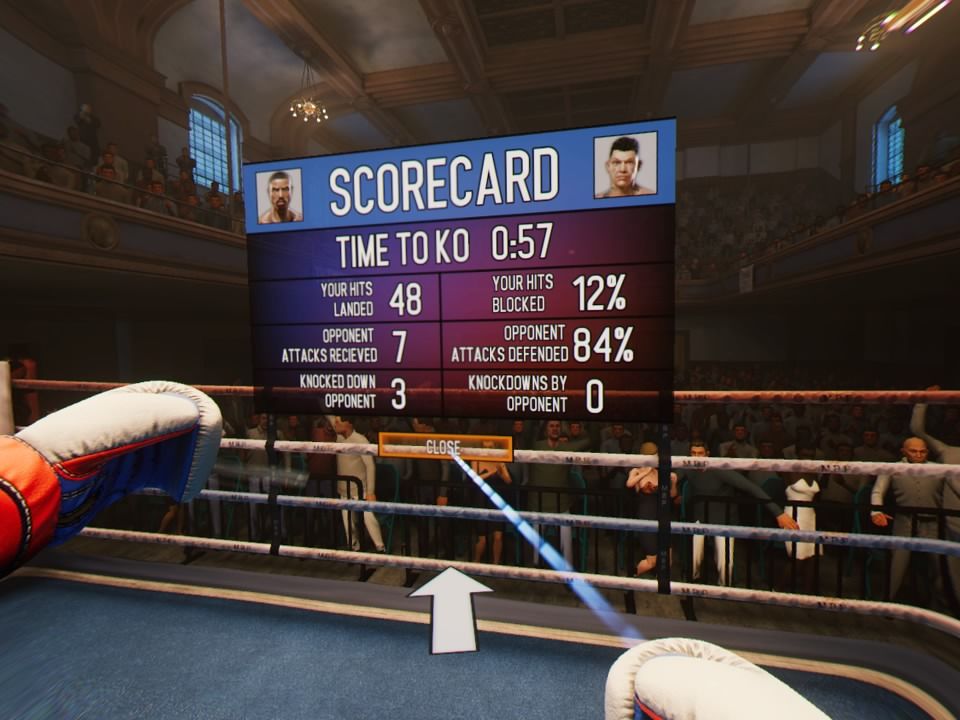Creed: Rise to Glory (PlayStation 4) screenshot: Scoreboard after the match