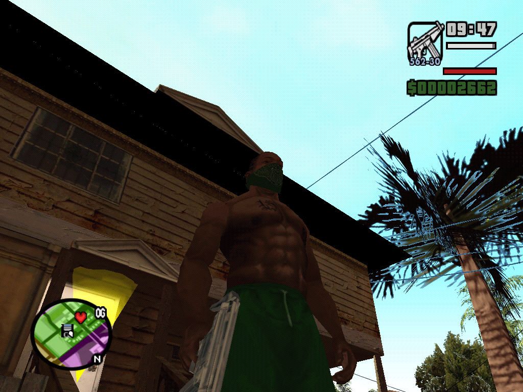 Grand Theft Auto: San Andreas (Windows) screenshot: Our hero.