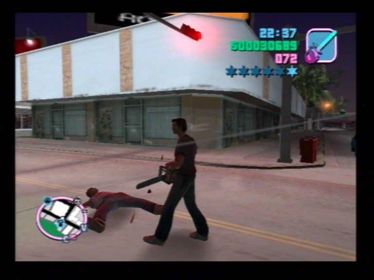Grand Theft Auto: Vice City (PlayStation 2) screenshot: Chainsaw Massacre #1