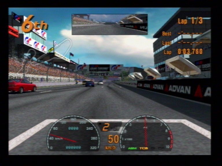 Gran Turismo 3: A-spec (PlayStation 2) screenshot: Midfield 1