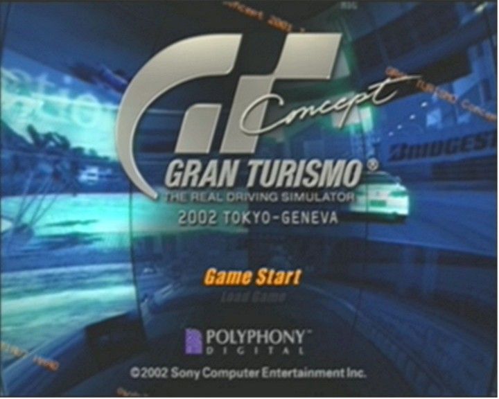 Gran Turismo Concept: 2002 Tokyo-Geneva (PlayStation 2) screenshot: Title Screen