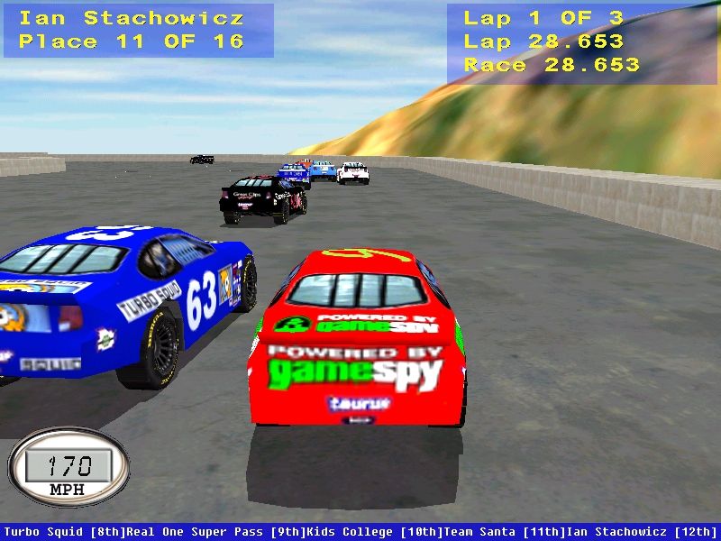 Great Clips Racing Screenshot of Great Clips 500 (Windows, 2002) - MobyGames