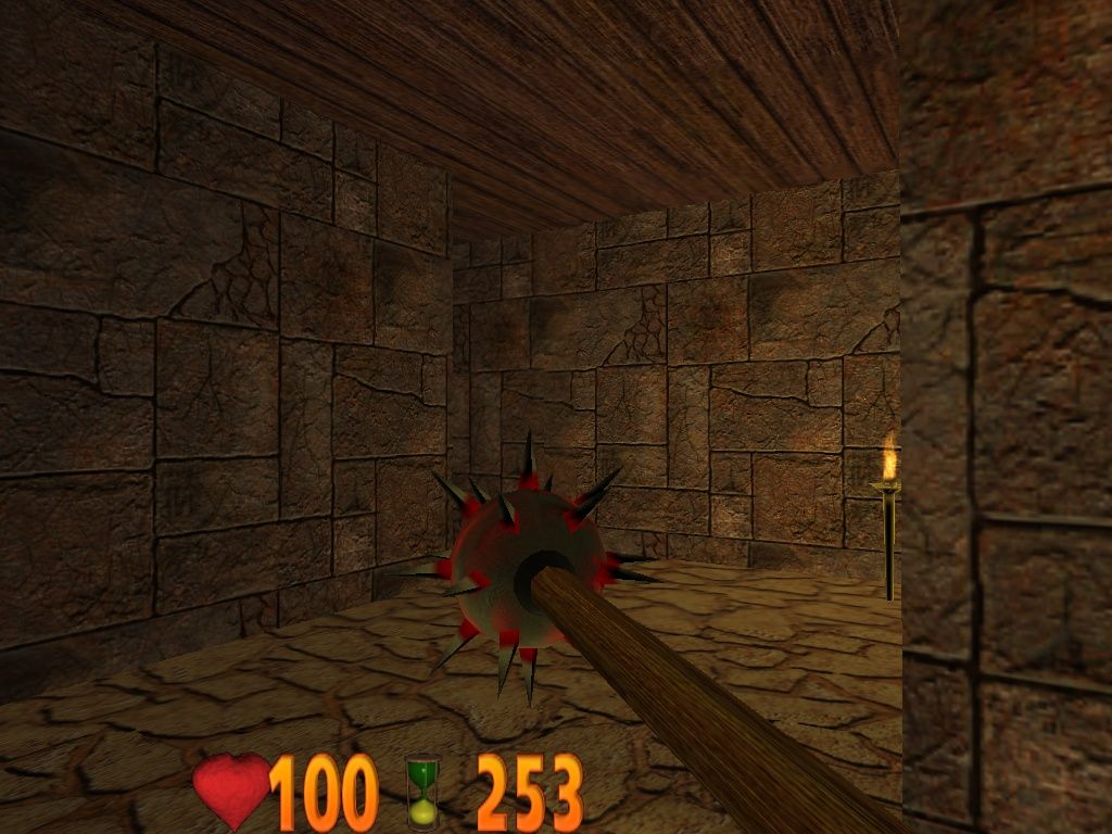 Halloween (Windows) screenshot: First weapon: the spiked club