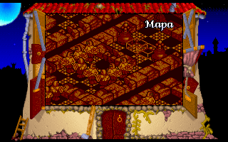 Chess Housers (DOS) screenshot: Map mode