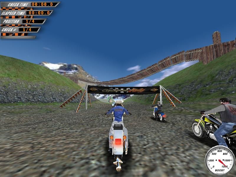 Harley-Davidson: Wheels of Freedom (Windows) screenshot: At the Starting Line