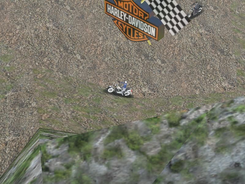 Harley-Davidson: Wheels of Freedom (Windows) screenshot: Passing a Checkpoint