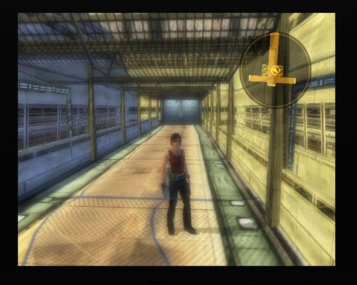 Headhunter: Redemption (PlayStation 2) screenshot: Deep underground in the territory of Psycho Star, the one and only TV host