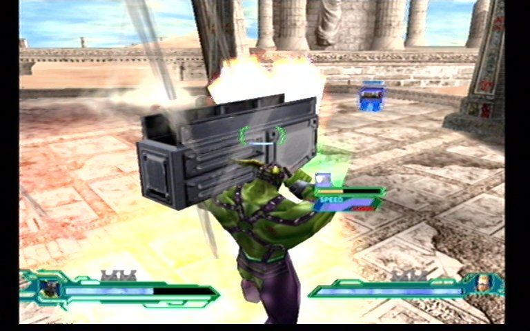 Heavy Metal: Geomatrix (Dreamcast) screenshot: In Game Fighting 1