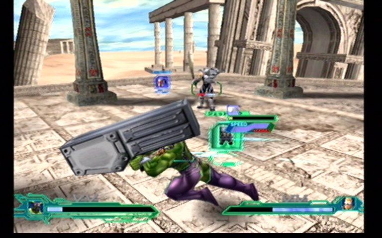 Heavy Metal: Geomatrix (Dreamcast) screenshot: In Game Fighting 2