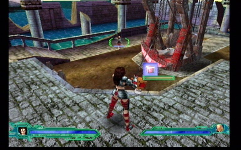Heavy Metal: Geomatrix (Dreamcast) screenshot: In Game Fighting 5