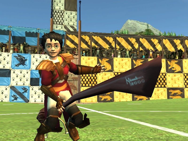 Harry Potter: Quidditch World Cup (Windows) screenshot: Harry himself welcomes you to the game.