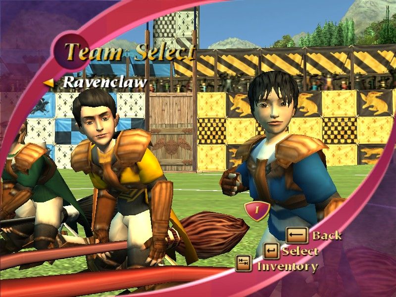 Harry Potter: Quidditch World Cup (Windows) screenshot: Selecting which house to play for.