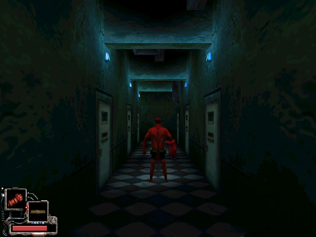 Hellboy: Dogs of the Night (Windows) screenshot: Is there anybody out there?