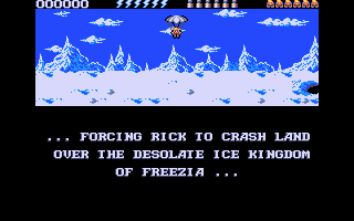 Rick Dangerous 2 (DOS) screenshot: Level 2 intro (VGA)