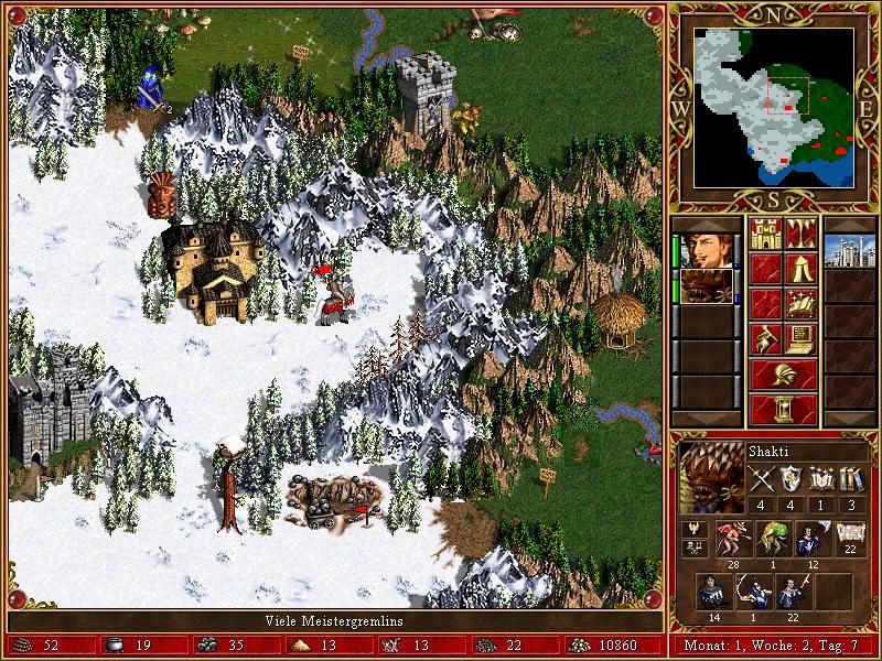 Heroes of Might and Magic III: The Restoration of Erathia (Windows) screenshot: The maps look pretty nice though