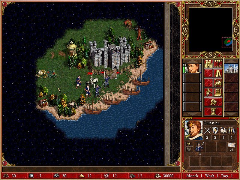 Heroes of Might and Magic III: The Restoration of Erathia (Windows) screenshot: Thus, conquering begins