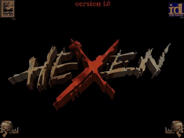 Hexen: Beyond Heretic (DOS) screenshot: Alternate title screen