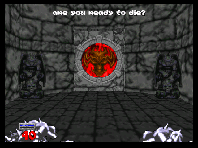 Hexen: Beyond Heretic (Nintendo 64) screenshot: Message from Korax.