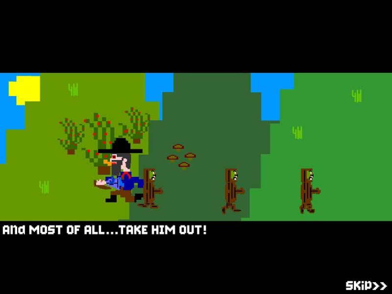 Hillbilly Whack! (Windows) screenshot: Level 1 Intro Movie
