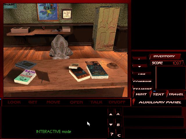 The Pandora Directive (DOS) screenshot: Tex's office