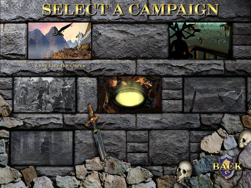 Heroes of Might and Magic III: The Restoration of Erathia (Windows) screenshot: Select a campaign