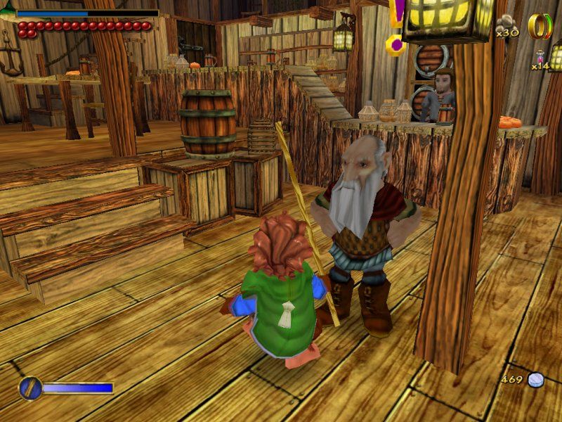 The Hobbit (Windows) screenshot: Despite his looks, he's actually a friend.