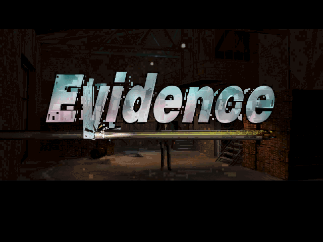 Evidence: The Last Report (DOS) screenshot: Title screen