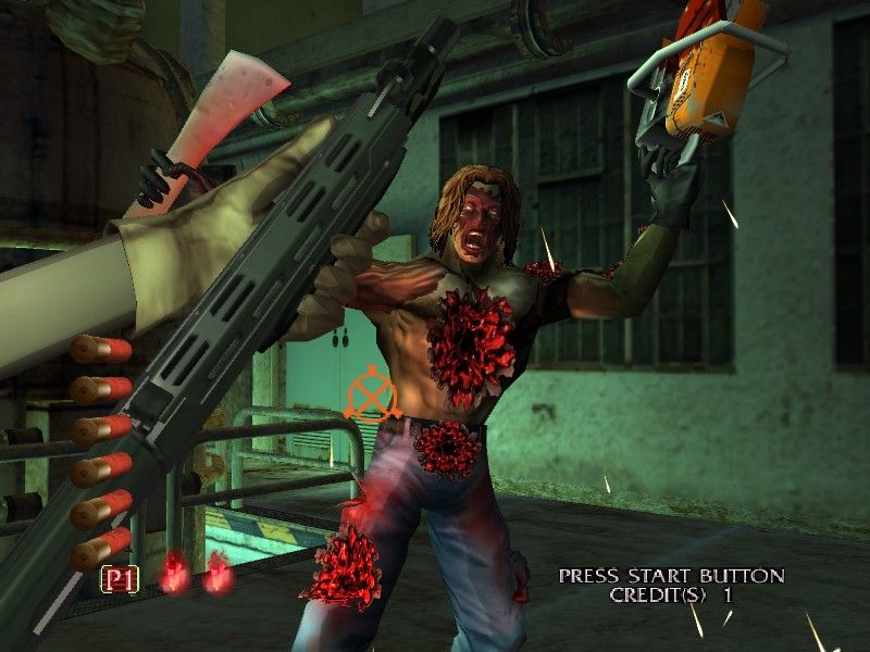 The House of the Dead III (Windows) screenshot: Body can take lot more shots than a head