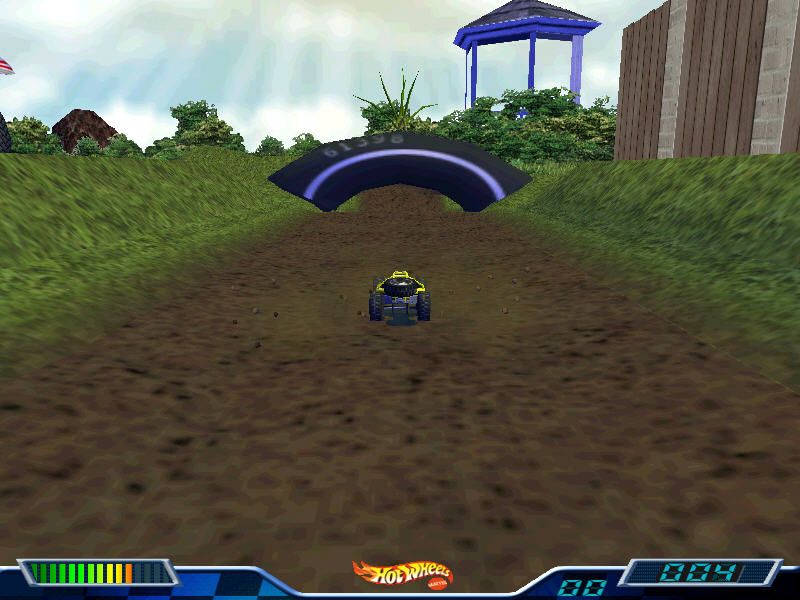 Hot Wheels: Stunt Track Driver 2: GET 'N DIRTY (Windows) screenshot: Racing on your own track you have complete control of your Hot Wheel