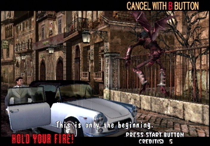The House of the Dead 2 (Dreamcast) screenshot: Damn dirty imp.
