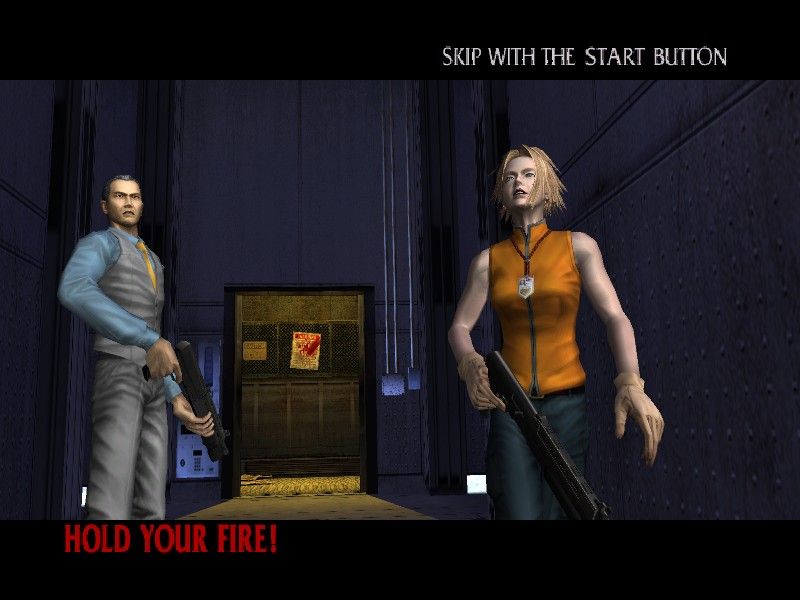 The House of the Dead III (Windows) screenshot: Agent G and Lisa Rogan
