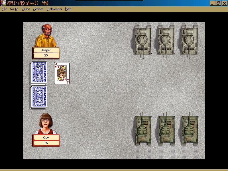 Hoyle Card Games (Windows) screenshot: War