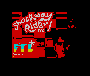 Shockway Rider (ZX Spectrum) screenshot: Loading screen