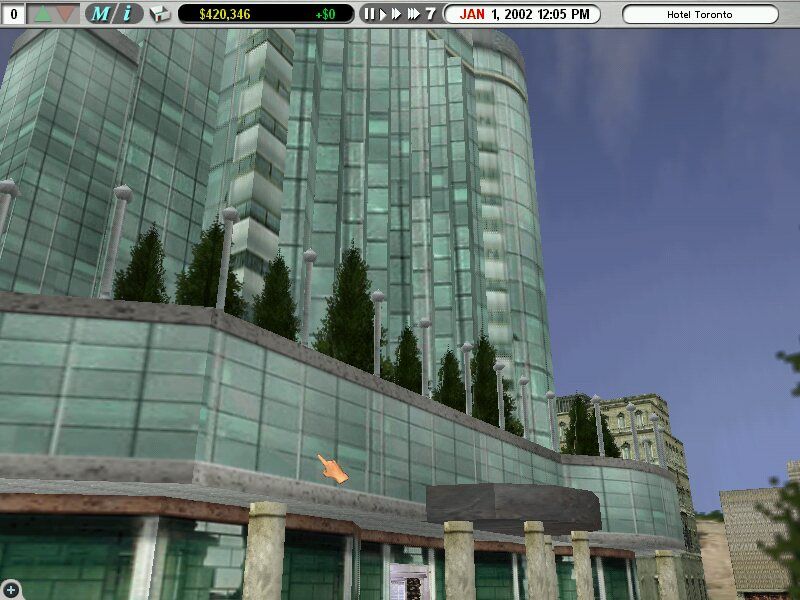 Hotel Giant (Windows) screenshot: Outside
