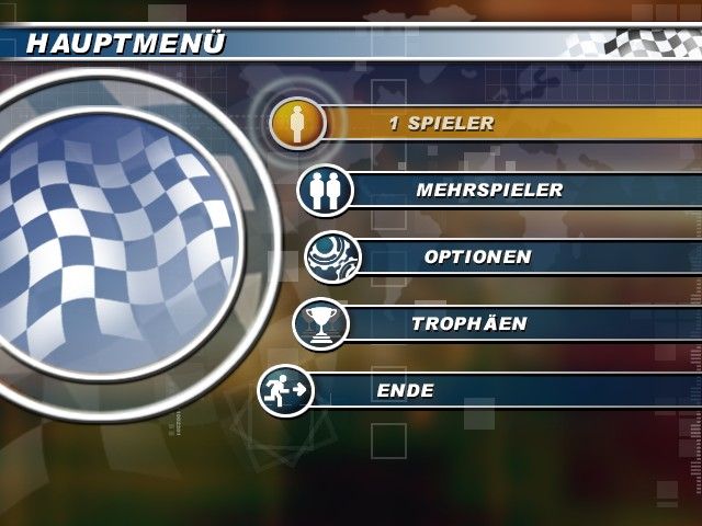 Master Rallye (Windows) screenshot: Main menu