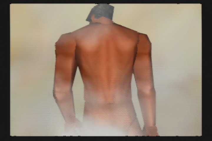 Hybrid Heaven (Nintendo 64) screenshot: Controversial Introduction. How many N64 games feature male nudity?