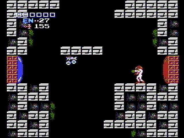 Metroid (NES) screenshot: Do you want to go left or right?