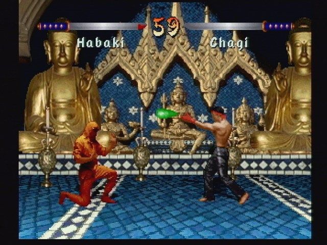Kasumi Ninja (Jaguar) screenshot: Habaki vs Chagi