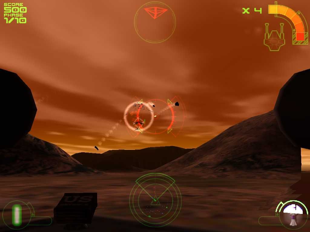 Incoming: The Final Conflict (Windows) screenshot: One of the turret gunning sequences