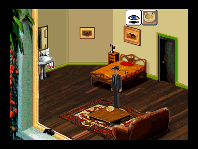 Secret Mission (DOS) screenshot: Hotel Room
