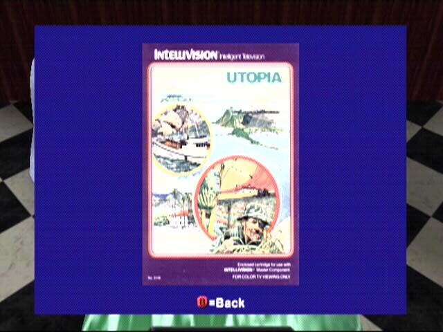 Intellivision Lives! (Xbox) screenshot: You can view the original cartridge cover art.
