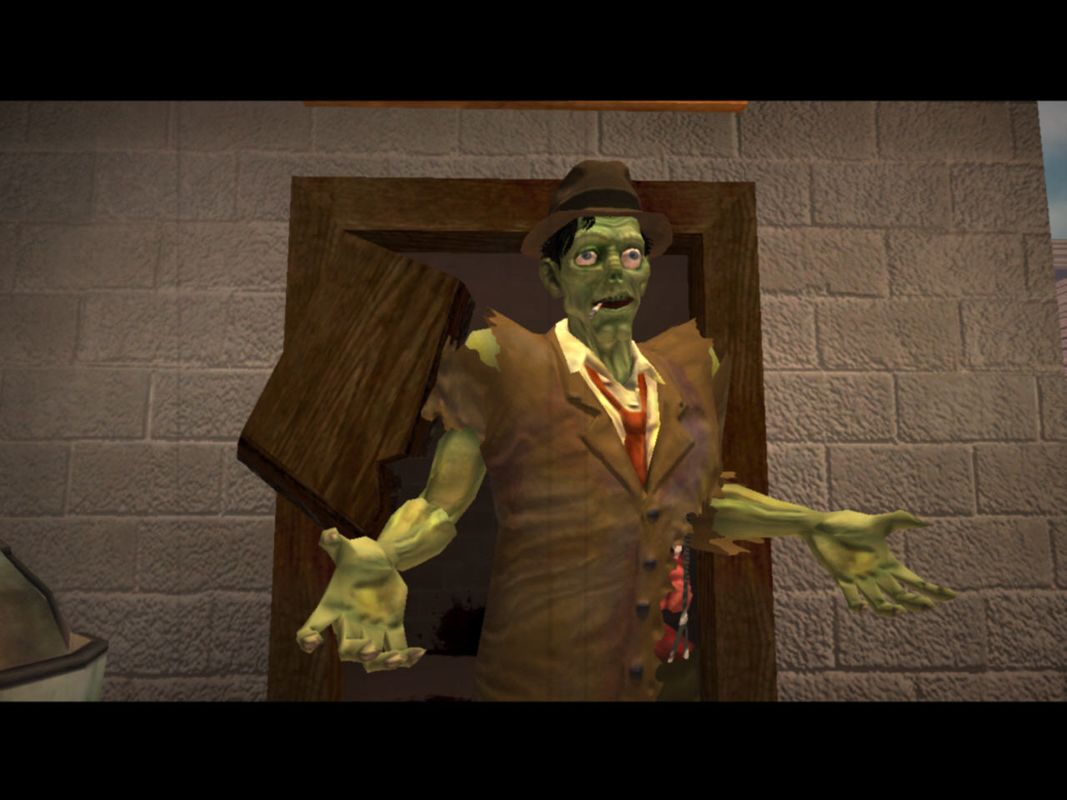 Stubbs the Zombie in Rebel Without a Pulse (Windows) screenshot: Our hero.