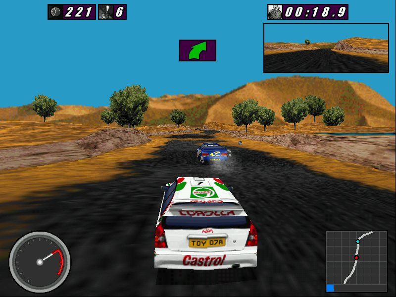 International Rally Championship (Windows) screenshot: Chase