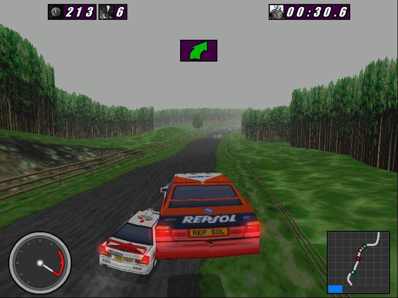 International Rally Championship (Windows) screenshot: Jump