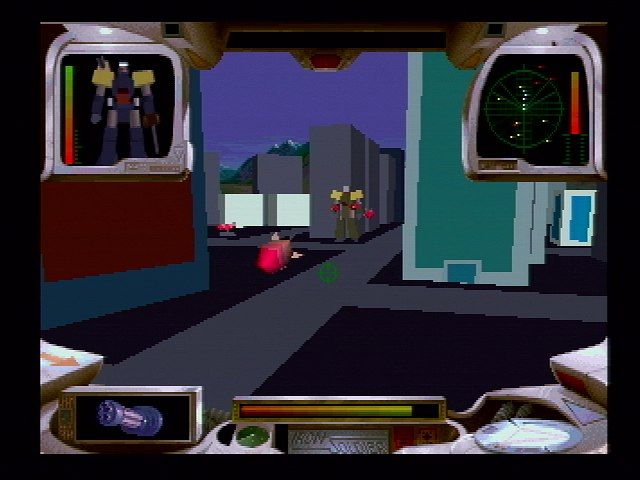 Iron Soldier (Jaguar) screenshot: Uh oh, incoming rockets.